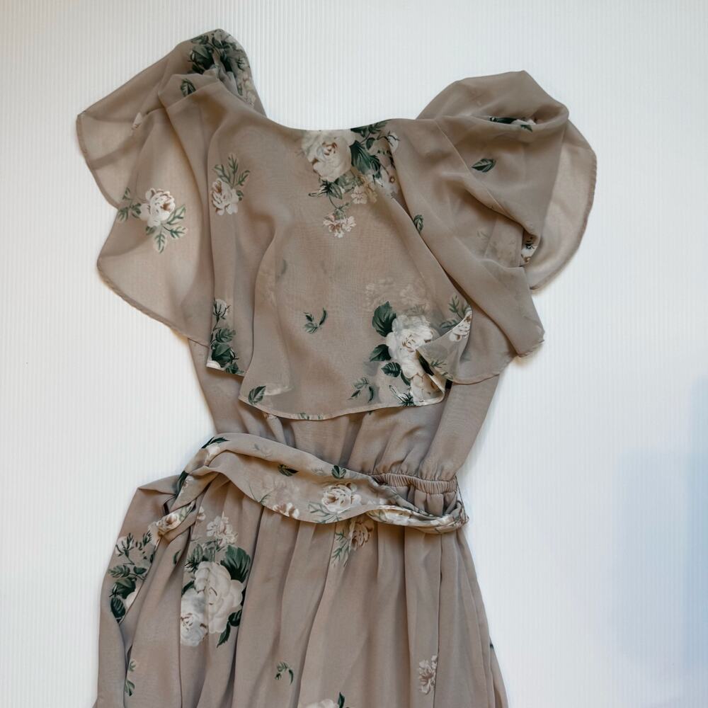 Show Me Your Mumu Audrey Maxi Dress Medium Bouquet Toss Floral Wrap Boho Garden - Picture 5 of 16